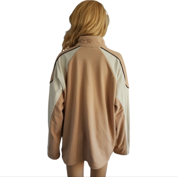 North End women polar fleece full zip Jacket. Beige /cream color,Size XL - Picture 4 of 8